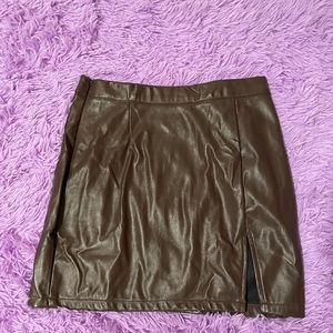 Leather skirt